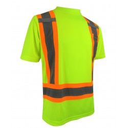 SHORT SLEEVE T-SHIRT WITH REFLECTIVE STRIPES
