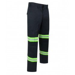 UNLINED PANTS WITH CARGO POCKETS AND REFLECTIVE STRIPES